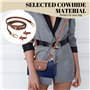 Bandouliere pour Sac Longchamp, Sangle de Rechange en Cuir pour Sac à Main à Bandoulière Longue et Réglable, Mini Sangles Femme