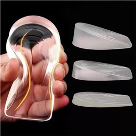 1 paire de semelles en gel de silicone pour augmenter la hauteur de la semelle intérieure pour le talon - Coussinets élastiques