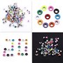 500Pcs Couleurs Mixtes 3mm Forme Ronde Oeillets En Métal Scrapbooking Carte Making Craft Cuir Hot Eyelets pour Trou Punch