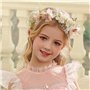 PLATEYTR Coiffure Communion Fille Golden Couronne Fleur Cheveux Enfant Decoration Cheveux Fille Bapteme Fit Princesse Demoiselle