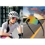 BECILES Lunettes de soleil de vélo pour homme et femme - Lunettes de protection anti-UV pour activités de plein air telles que l