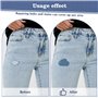 20 Pièces Patchs Jean Thermocollant Denim,Denim Jeans Patchs à Repasser avec accessoires de couture,Tissu Thermocollant Pour Déc