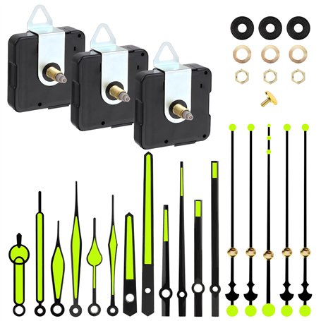 3 Pièces Mécanisme Horloge à Pile