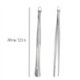 TRKETK 2 Pièces Pince Cuisine Inox, 30 cm Pinces à Épiler Extra Longues Utensiles de Cuisine avec Crochet Pinces de Cuisine Prof