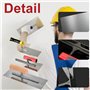 Lot de 3 truelles de lissage professionnelles en acier inoxydable avec truelle de nettoyage, truelle de lissage sans denture, tr