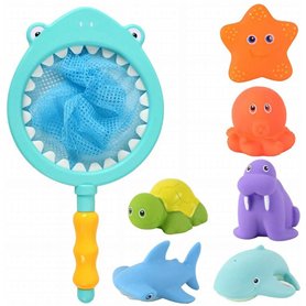 Goomp Jouet Bain,7 Pièces Jouet de Bain Bébé Jouets de Piscine Animaux Flottants Salle de Bain Jouet Jouet de Bain de Jeu de Pêc Goomp Jouet Bain