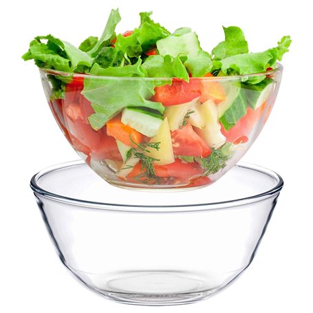 GBKDQQ Lot de 3 bols mélangeurs en verre (0