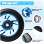 Stunt - Lot de 2 roues de rechange pour trottinette - 100 mm - Avec roulement ABEC-11 - Noyau à rayons en aluminium - Compatible