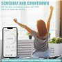 Tuya Lot de 4 modules d'interrupteur intelligent pour volet roulant WiFi 2,4 GHz Alexa Smart Commande de volet roulant par appli