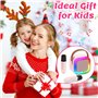 Chennyfun Machine Karaoké pour Enfants avec 2 Microphones,Haut-parleur Bluetooth Sans Fil avec Effets de Changement de Voix & lu