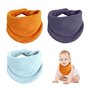 Bavoirs triangulaires 3 pièces pour bébé