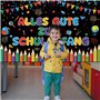 Guirlande décorative pour la rentrée des classes - Bannière « Alles Gute zum Schulanfang » - 185 x 110 cm - Décoration pour rent