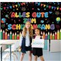 Guirlande décorative pour la rentrée des classes - Bannière « Alles Gute zum Schulanfang » - 185 x 110 cm - Décoration pour rent