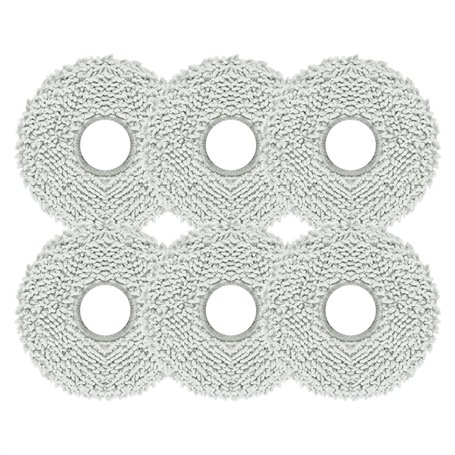 Lot de 6 lingettes de rechange pour ECOVACS DEEBOT T20 Omni - Pour Ecovacs Deebot T20 Omni - Chiffon de nettoyage compatible ave