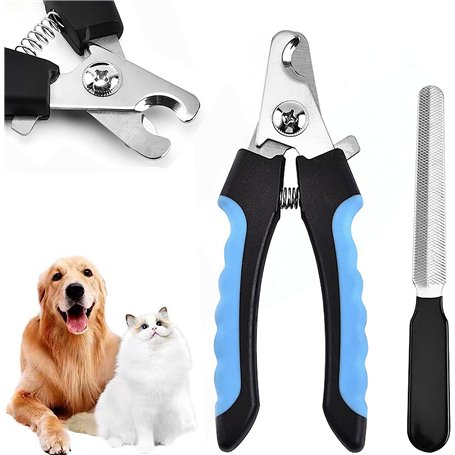 LauCentral Coupe Ongles Chien pour Coupe Griffes Chien Et Coupe Ongle Cha-Coupe Ongle pour Chien ou Chat avec Cran de Sécurité