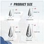 mohito 20PCS Poids de Pêche Plombs Plomb Drop Shot 5g/10g/15g/20g Forme de Goutte Pêche Sinker pour la pêche en Mer et en Eau Do