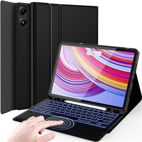 Nanhent Rétroéclairé Clavier Coque pour Redmi Pad Pro 12