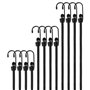 Goxiry Tendeurs Elastique avec Crochets 12 Pièces Sangles de Serrage Durable Corde Elastique pour Bagages