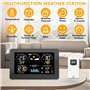 Station Météo avec Capteur Extérieur, Thermomètre Numérique Sans Fil à Affichage Couleur, Contrôle de la Température et de l'hum