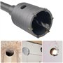 Sudnsadaks Scie Cloche Beton, Foret Beton Grande Longueur Rallonge, Jeu de Scie Cloche avec manche rond 330 mm est SDS Plus Poig