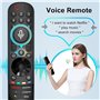 Magic Remote Télécommande de rechange pour LG-Smart-TV AN-MR21GA MR22GA MR23GA avec fonction voix et pointeur