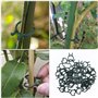 KAHEIGN 200 Pièces Clips De Vigne Végétale, 2 Taille Clips De Support pour Plantes Clips De Fixation De Vigne pour Support De Ti