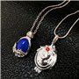 HJYZY Lot de 12 pendentifs avec médaillon en forme de verveine avec inscription « The Vampire Jewelry » d'Elena Gilbert, Zinc, P