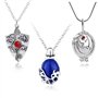 HJYZY Daywalking Katherine Sapphire Vampire Jewelry Elena Gilbert Lot de 33 colliers amulette en argent antique avec autocollant