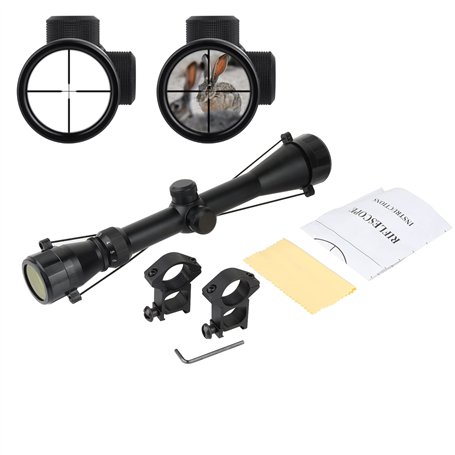 ToopMount Lunette de visée 3-9X40mm Optique étanche et Antichoc pour la Chasse à l'airsoft avec des Supports de Rail Weaver/Pica