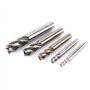Fraise CNC, Fraise à Queue Cylindrique HSS CNC Forets à 4 Cannelures Foret de Fraisage à Queue Cylindrique 4/6/ 8/10/ 12 mm pour