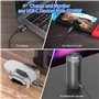 cable usb c vers usb c Câble de données PD 30W/3A Câble USB Type C à charge rapide avec affichage LED Tresse nylon Compatible iP