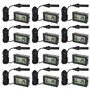 WIYETY Lot de 12 thermomètres hygromètres numériques d'intérieur avec écran LCD et thermomètre hygromètre pour la maison