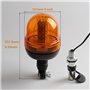 Hooma 60 LED Gyrophare Led Tracteur Agricole 12V 24V Orange 3 Modes de Flash Etanche Gyrophare Led Couleur Ambre Pour Tracteurs,