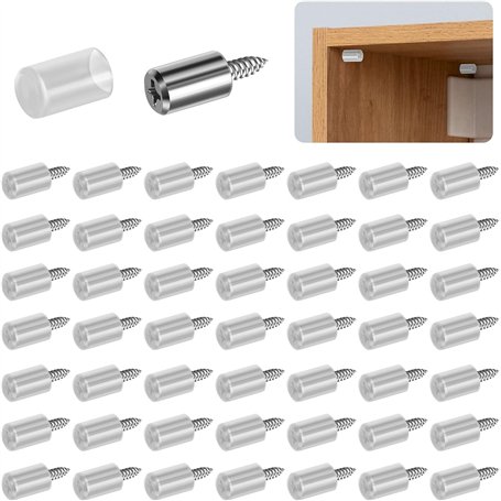 50 PièCes Taquet Etagere Taquets Pour éTagèRes Goupilles D'éTagèRe Protection En Caoutchouc Support D'éTagèRe Avec Transparent G