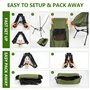 Diealles Shine Chaise de Camping Pliable, Ultra Légère Chaise de Plage avec Sac de Transport, Longue Chaise de Pêche Pliante pou