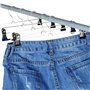 Cintres à Pantaloon,Cintres à Jupes 10 pièces 42cm Grand Métal Cintres Antidérapant Cintres avec Ajustement Grip Metal pour Jupe
