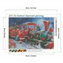 MXJSUA Diamond Painting Noël Kit de Peinture en Strass de Diamant Peinture Diamant, Peinture Diamant Noël, Broderie Diamant Kit 
