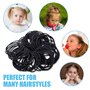 100 Pièces Cheveux Élastiques Cravates, 2mm Liens de Cheveux, Petites Bandes de Cheveux élastiques, Mini Chouchous Queues de Che