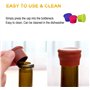 GZhaimai 20 Pièces Bouchon de Bouteille, Réutilisable Bouchon Silicone, pour Bouteilles de Vin, BièRe, Champagne, avec 1 Tire-Bo