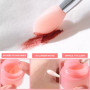 Lmyzcbzl Silicone Pinceau À Lèvres, 4 Pcs Pinceau à Lèvres Mini Portable, Brosse à Lèvres en Silicone Double Face, Baume à Lèvre