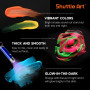 Shuttle Art Peinture Fluorescente, 12 Couleurs Kit Acrylique Luisant Dans Le Noir (2oz/60ml) avec Lampe UV, Glow in the Dark pou