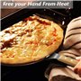 Pelle à Pizza, Pelle de Transfert de Pizza, Support de Grande Surface, avec Poignée Pliable pour Four et Barbecue pour la Cuisso
