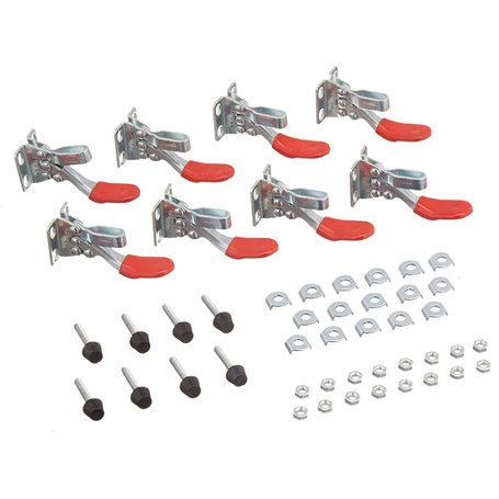 feedal GH-201 Lot de 8 Pinces de Serrage à Bascule Horizontales Antidérapantes à Dégagement Rapide Capacité de 30 kg pour Foncti