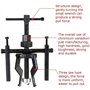 Nirananda Extracteur de roulement à engrenage professionnel à 3 mâchoires - Outil de traction - Extracteur de roulement intérieu