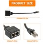 HUAREW Adaptateur Répartiteur RJ45 1 mâle vers 2 Femelles Ethernet Câble Extender pour Cat5 Cat5e Cat6 Cat7