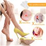 Lot de 16 protections de talon transparentes pour chaussures trop grandes, coussinets épais en gel pour chaussures contre les gl