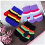 Enfants Mitaine d'hiver Chauds, Bebe Gants Rayures Coloré Tricotés Extensibles Magiques Moufle pour Fille Garçons Unisex, Enfant