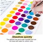 Ensemble de peinture aquarelle - Peinture à l'eau pour enfants, 48 couleurs avec un pinceau. Idéal pour les projets créatifs pou