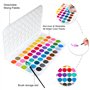 Ensemble de peinture aquarelle - Peinture à l'eau pour enfants, 48 couleurs avec un pinceau. Idéal pour les projets créatifs pou