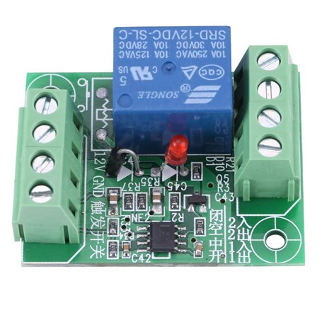 Akozon DC 12V Module de Commande de Relais Commutateur de Déclenchement de Circuit bistable de Canal Simple